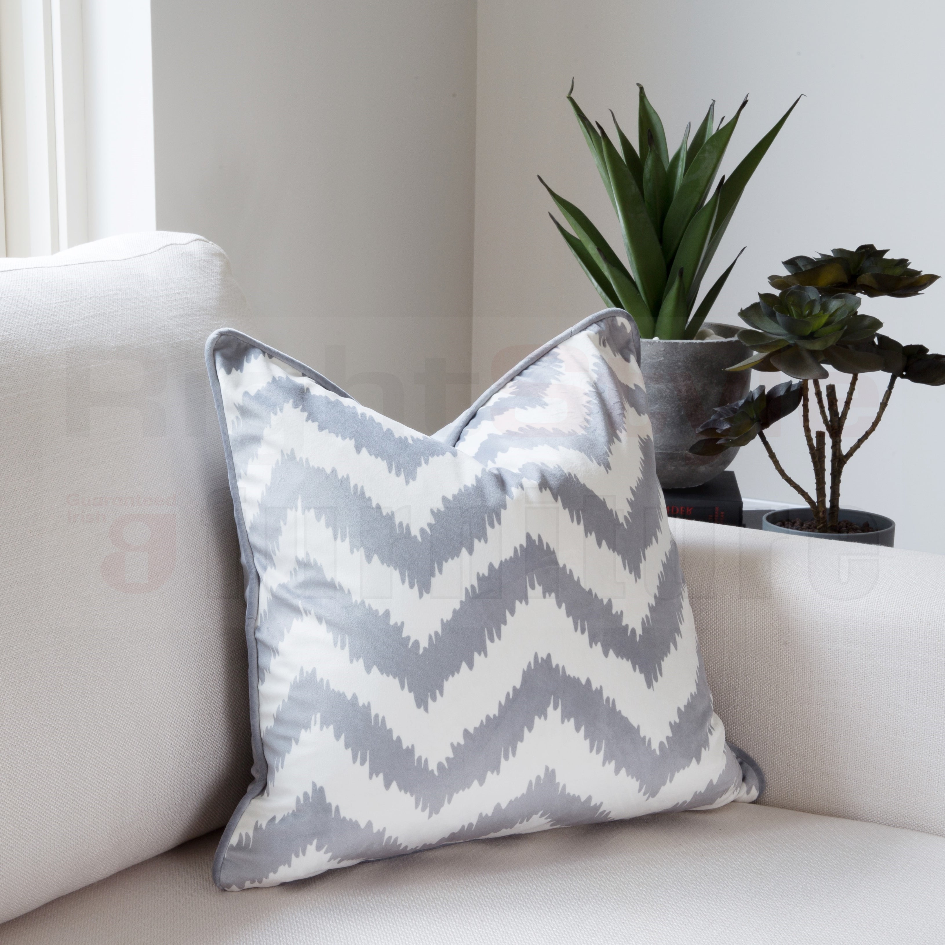 Grey hotsell chevron cushions